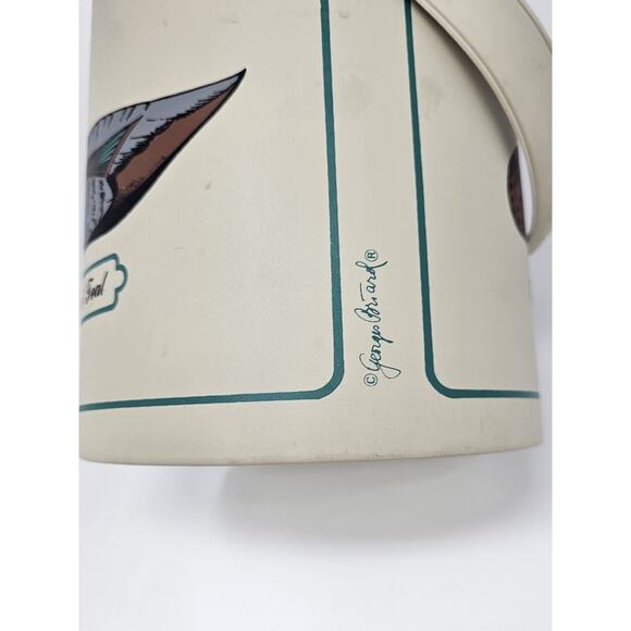 Vtg Georges Briard MCM Ice Bucket Green Winged Teal Duck Mallard Hunting Barware - Picture 8 of 10